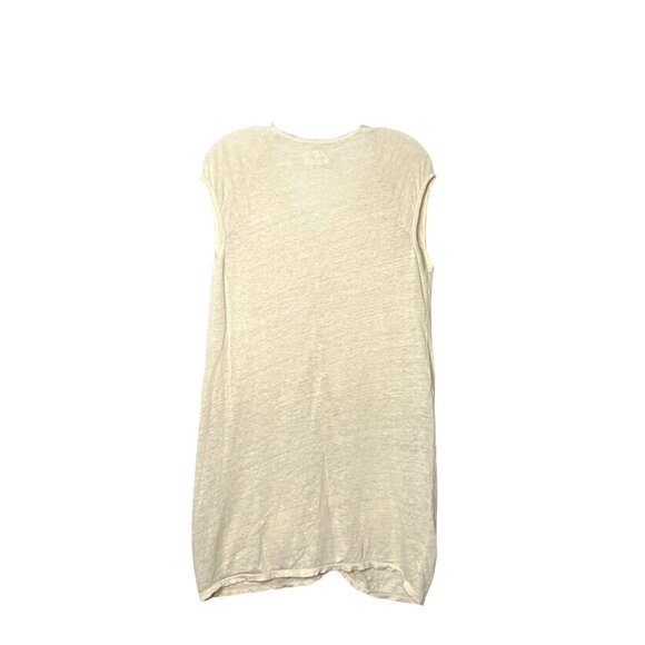 JW Pete & Greta Women's Sleeveless Beige Linen Button Down Long Cardigan Size S - Picture 2 of 9